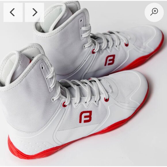 Beyond Fatigue V2 Wrestling Boxing Shoes Mens 12.5 White Red Training No Box - Picture 1 of 5